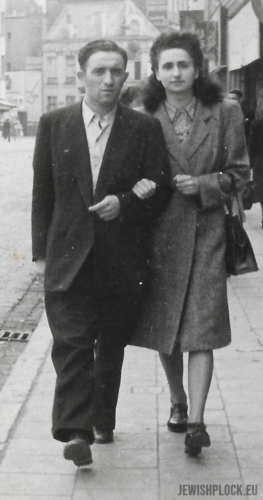Israel Abram (Julius) Bomzon and Bella Bomzon nee Kociolek, Paris, 9 May 1947